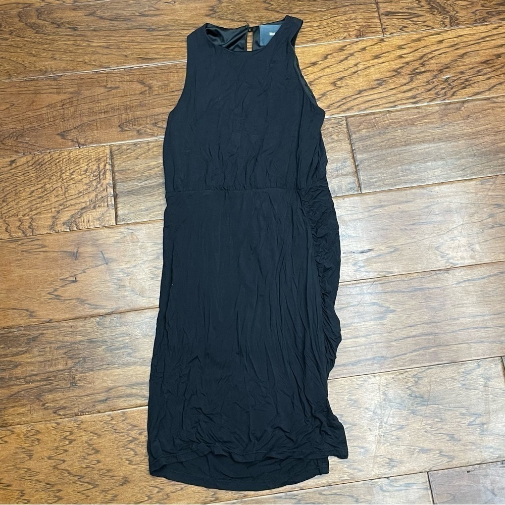 Maeve ruched‎ black dress